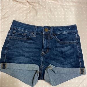 Blue jean shorts